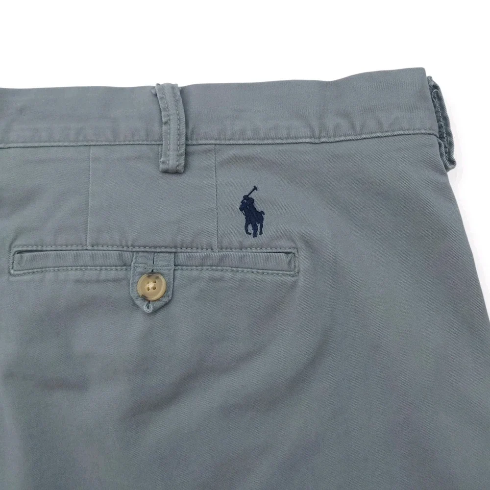 Polo Ralph Lauren Chino Shorts Mens 46B Stretch Classic Fit Gray Big & Tall